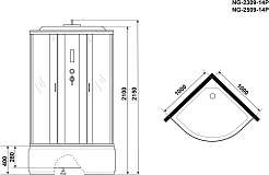 Niagara Душевая кабина Classic NG-2309-14P – фотография-14